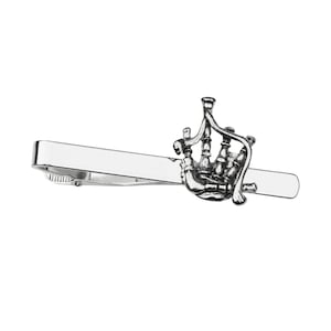 Scottish Bagpipes Tie Clip