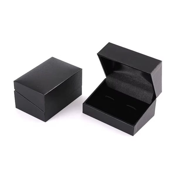 Elegant Black Cufflinks Box - Buy 8 Get 1 Free!
