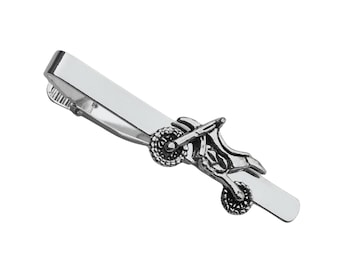 Motocross Tie Clip - Unique Handmade Gift