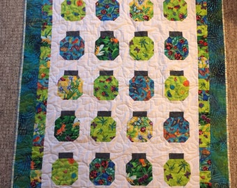 bug jar quilt etsy
