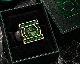 LANTERN Power Ring Replica - Realistic GL Ring , Dark Sci Fi Ring, Superhero Ring