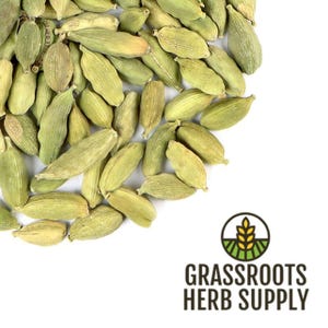 Cardamom Pods Guatemalan Green, Whole (Elettaria cardamomum)