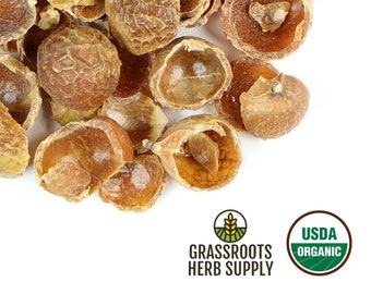 Organic Soap Nut Shells, Whole (Sapindus delavayi)