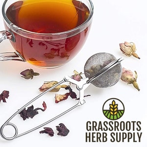Stainless Steel Fine Mesh Tea Strainer with Handle | Loose Leaf Herbal Tea Infuser Ball | Food Grade | BPA Free | Rust Proof