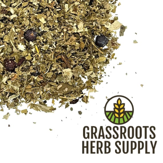 Triple Berry Herbal Tea Blend | Loose Leaf Tea with Strawberry Leaf, Blackberry Leaf, Hibiscus Flower, Rosehips and Juniper Berry