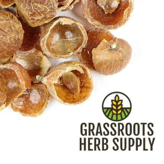 Soap Nut Shells De-seeded, Pieces (Sapindus delavayi)