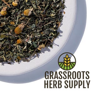 Relaxing Tea Blend | Loose Leaf Tea with Catnip, Skullcap, Chamomile, Lemon Balm, Peppermint, Spearmint, Oatstraw image 1