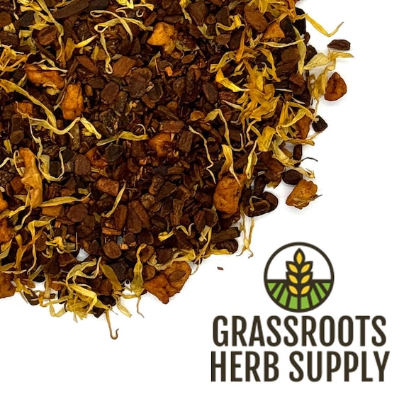Apple Cinnamon Herbal Tea Blend | Loose Leaf Tea with Cinnamon Chips, Apple Pieces, Rooibos Tea, and Calendula Petals