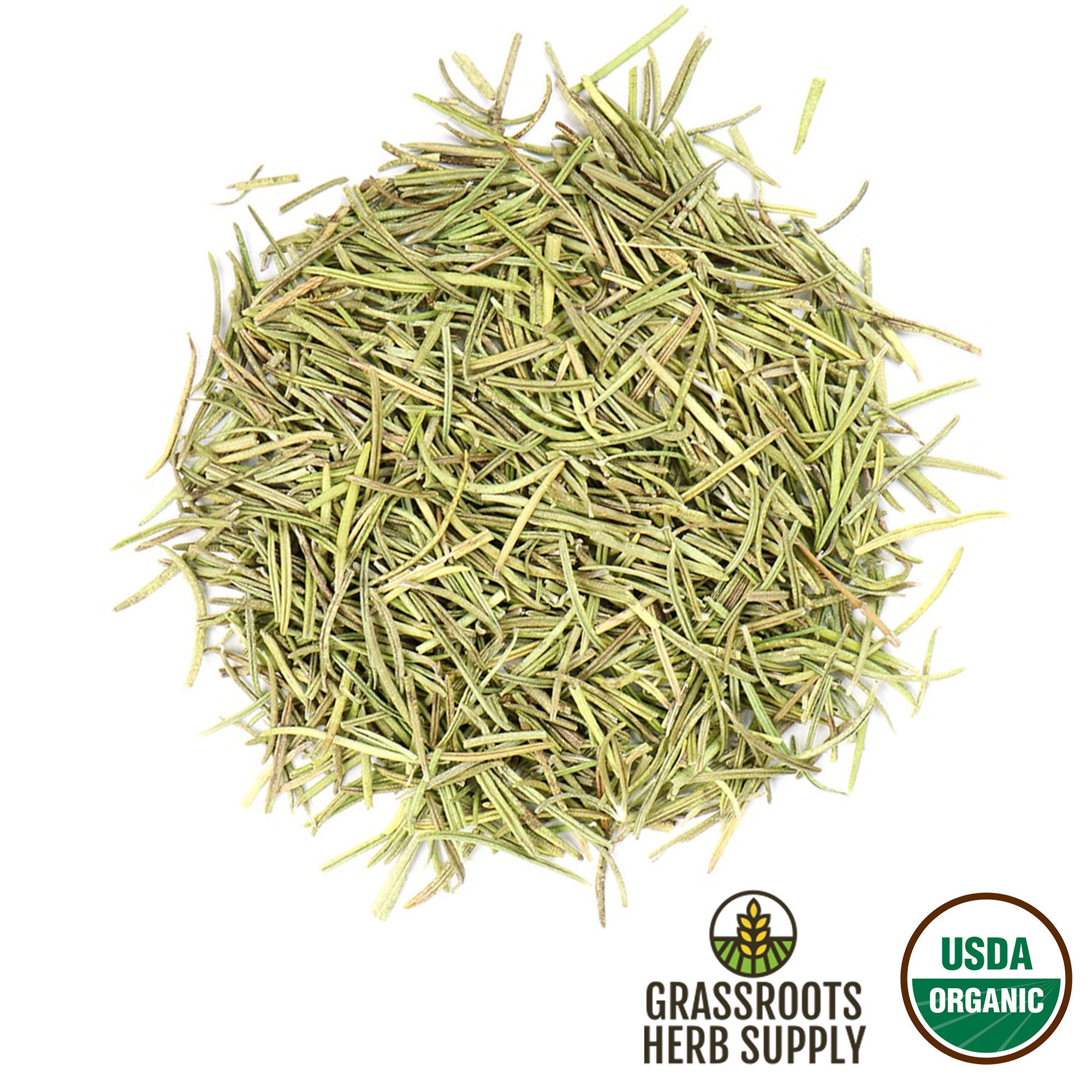 Organic Rosemary Leaf, Whole (Rosmarinus officinalis)
