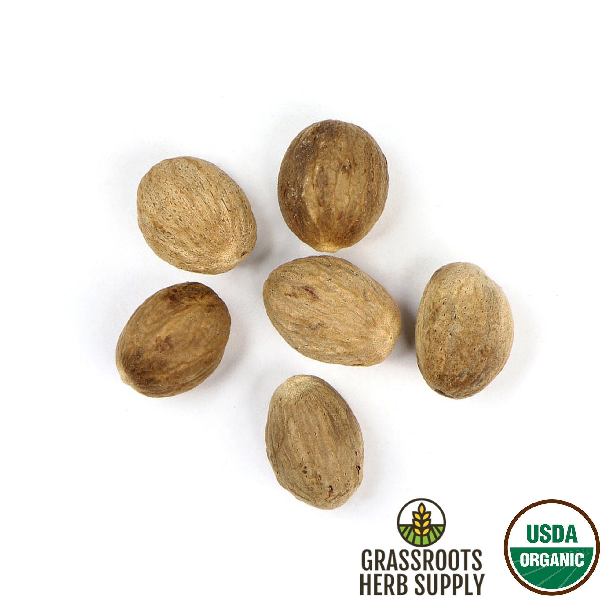 Organic Nutmeg, Whole (Myristica fragans)