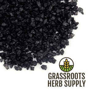 Hawaiian Black Lava Sea Salt (Hiwa Kai) | Coarse Grind | Gourmet Finishing Salt | Natural Charcoal Infused Salt