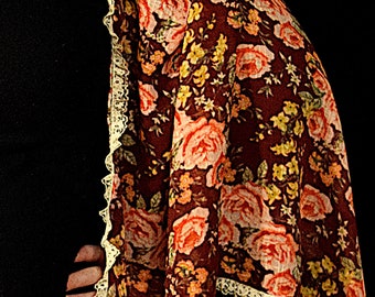 Russet Red Tunic scarf cover up