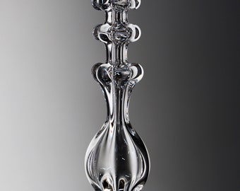 hand blown ornament clear