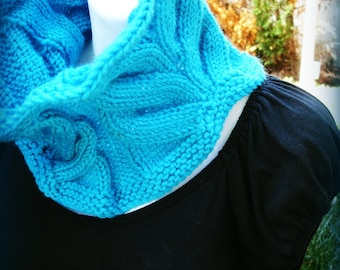 Knitting PATTERN | A Whale of A Cowl | Knit Lace Cowl