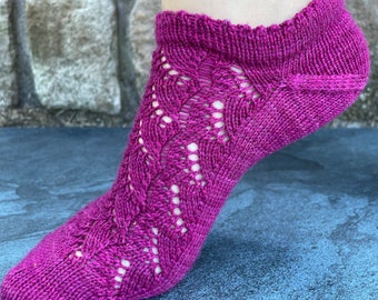 PATTERN // Petrichor Socks // Knitting pattern, lace knitting, lace socks, ankle socks