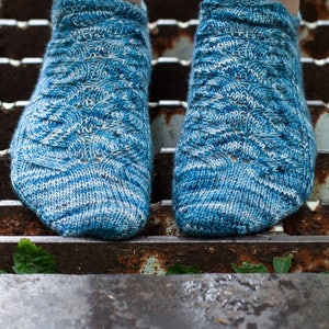 Knitting PATTERN Call Me Ishmael Socks/ Toe Up Knit Socks / Short Row Heel / Lace Socks image 2