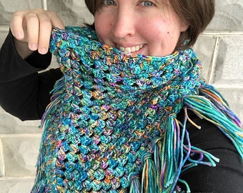 Crochet PATTERN | Heartsease Cowl | Crochet Granny Square
