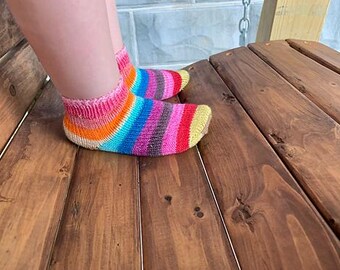 Knitting PATTERN / Boiled Socks / toe up socks / first socks pattern