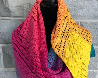 Give It A Whirl Crochet Shawl PATTERN