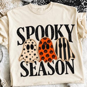 Retro Patchwork Spöke PNG, Rutig Halloween Design (Digital Nedladdning)