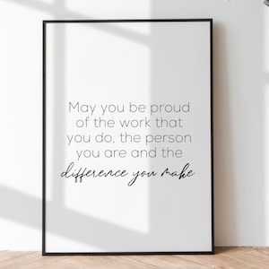 Personalwesen Büro Dekor Zitate über Führung Print Motivationsarbeitsplatz Poster HR Wandkunst Inspirierendes Zitat Print für Cubicle Decor
