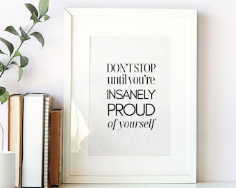 Motivation Wall Art Print Entrepreneur Poster Daily Reminder Affirmation Print Uplifting Quote Art Office Wall Decor Growth Mindset Posters