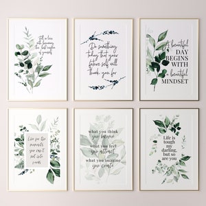 Quotes About Life Gallery Wall Set of 6