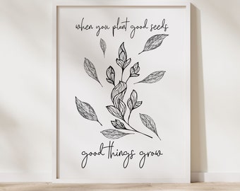 Positive Affirmation Wall Art Growth Mindset Print for Therapy Office Wall Decor Mental Health Counselling Office Art Therapist Office Decor