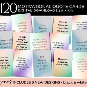 Cartes-cadeaux de remerciement d'équipe, cartes de citation positives imprimables, carte postale de collègue avec citations motivantes, cartes de remerciements d'appréciation du personnel