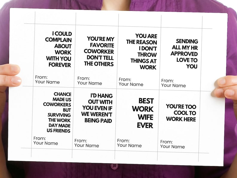 Printable Gift Tags for Office Team Appreciation