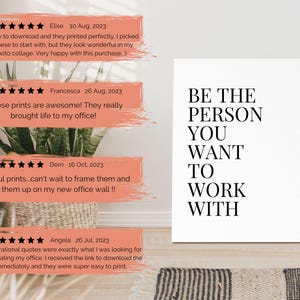 Inspirational Office Wall Print Printable Desk Decor
