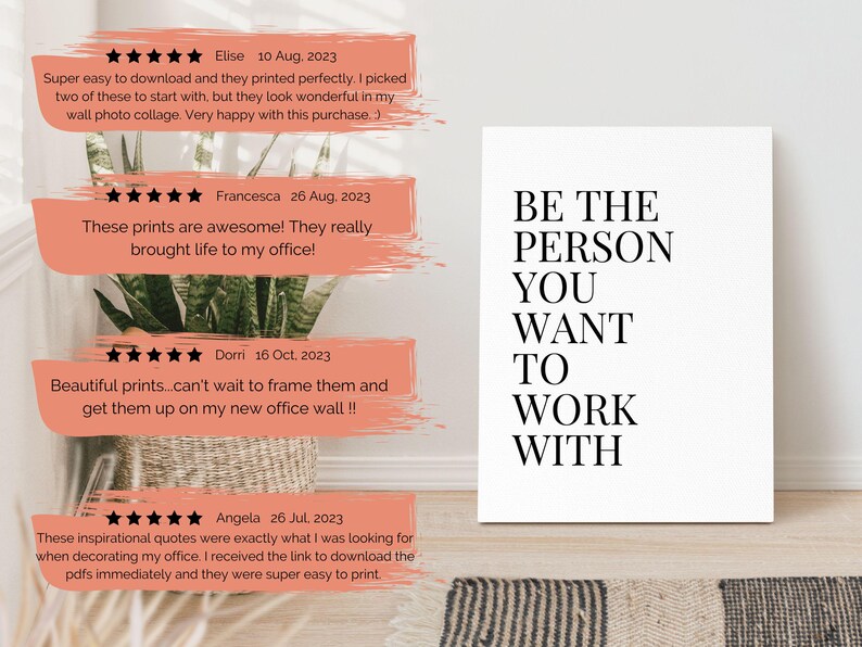 Inspirational Office Wall Print Printable Desk Decor