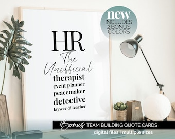 HR Wall Decor Funny HR Office Decor for Women Office Print Human Resources Art HR Office Manager Gift Human Resources Gift Hr Professional