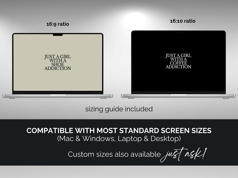 Desktop Wallpaper Bundle Funny Work Quote Computer Wallpaper Pack ...