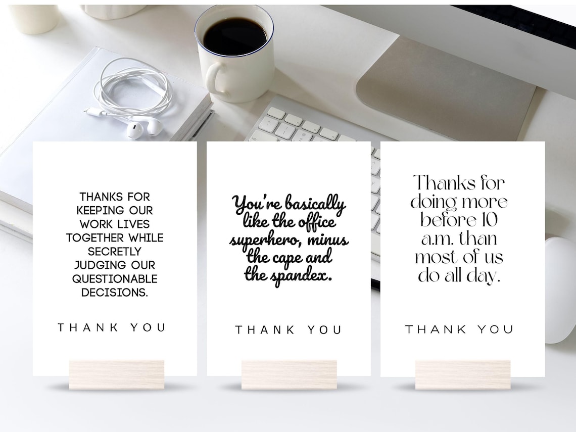 Printable Appreciation Note Cards for Employee Gratitude ...