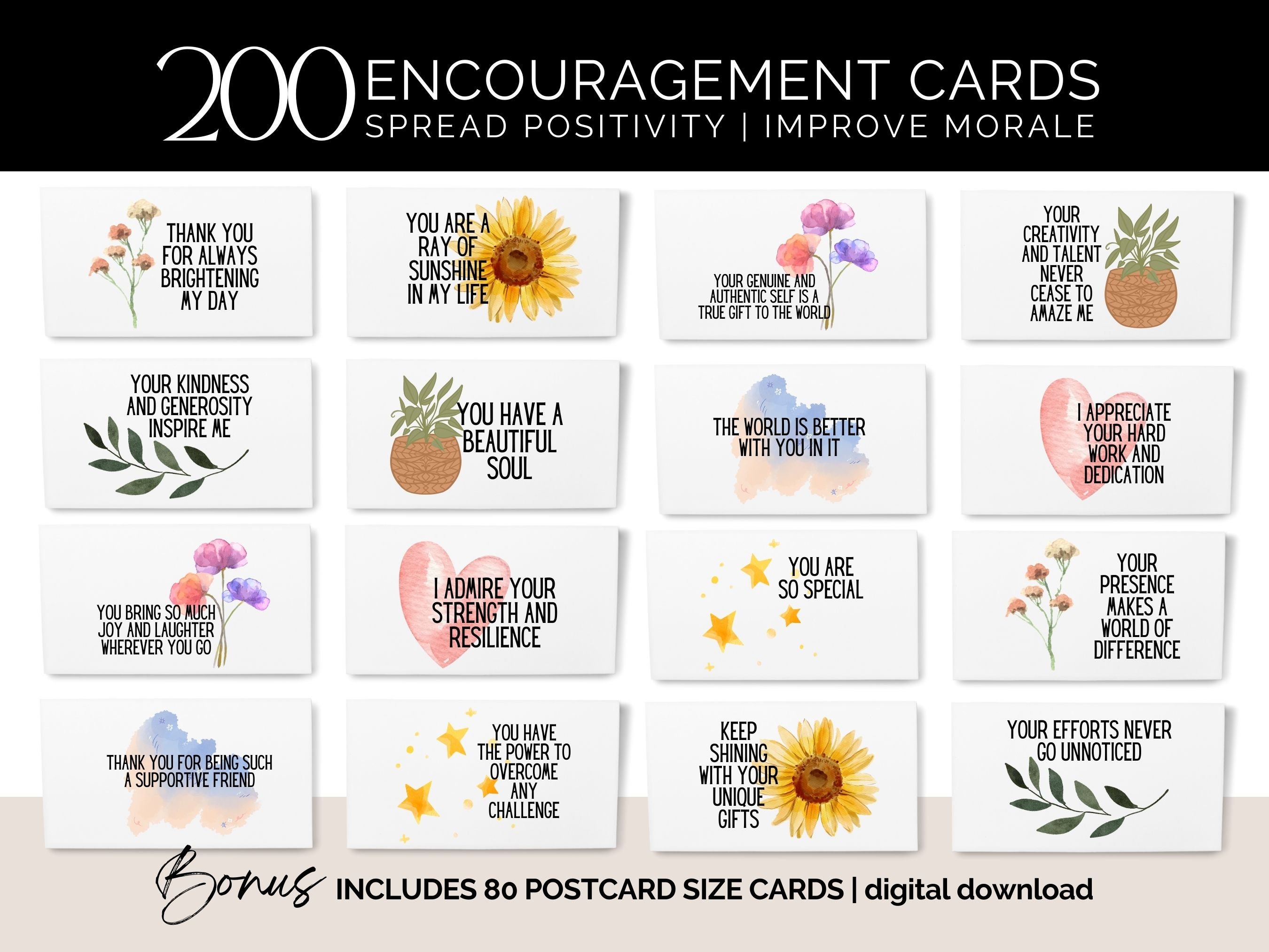 Motivational Quotes, Inspire and Encourage, 9 Cards, 2.5 by 3.5, You Print,  and Cut, Inspirational Quotes, Affirmations, Colorful Quotes -  Sweden