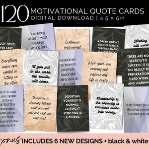 Cartes imprimables de leadership, cartes de citations d'encouragement du personnel pour le lieu de travail, cartes de mots d'encouragement, cartes de motivation pour employés