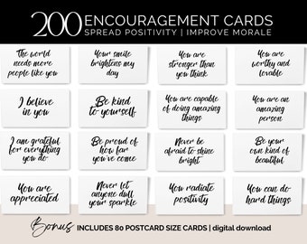 Positive Affirmation Cards To Give Away Encouraging Notes Of Encouragement Cards for Employee Appreciation Gift Positivity Quote Note Cards