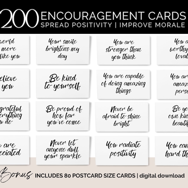 Positive Affirmation Cards To Give Away Encouraging Notes Of Encouragement Cards for Employee Appreciation Gift Positivity Quote Note Cards