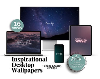 Desktop Background Wallpaper Quotes Dark Desktop Theme Computer Wallpaper Motivational Desktop Wallpaper Photo Laptop & Phone Wallpaper Set