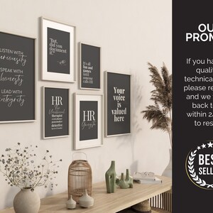 Human Resources Office Decor Bundle HR Office Wall Art for Women Funny ...
