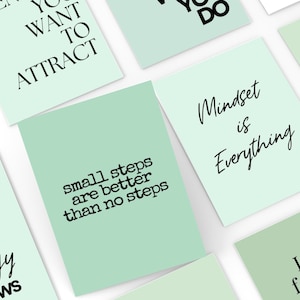 Citations inspirantes Mood Board Cartes de citations inspirantes Imprimables Vision Board Petites cartes de correspondance inspirantes Cartes de gratitude pour un journal quotidien
