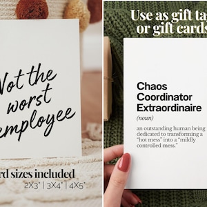 Funny quote cards for coworkers