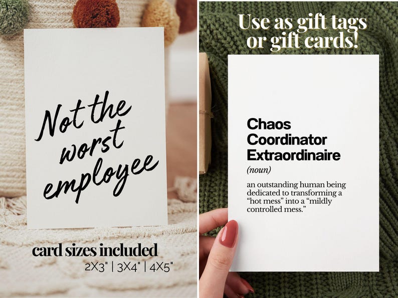 Funny quote cards for coworkers