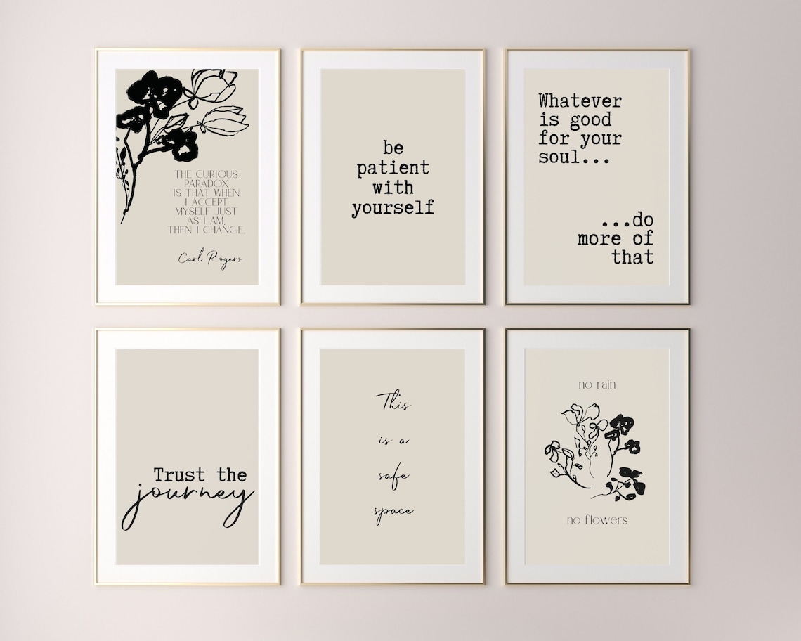 Therapy Office Decor Prints Counseling Therapist Office Decor Etsy