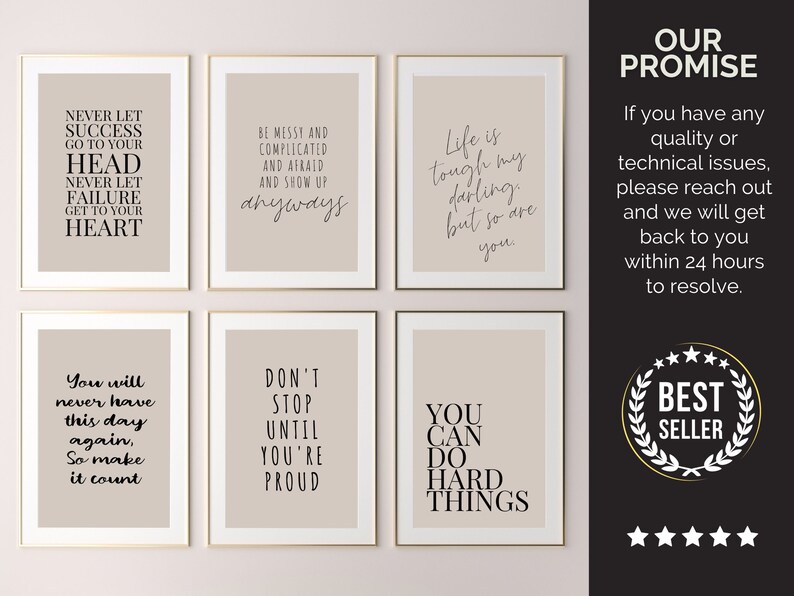 Printable Office Gallery Wall Art Sets, Professional Motivational ...