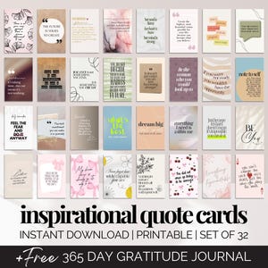 Tarjetas con citas inspiradoras para mujeres de negocios, decoración motivacional para el escritorio de oficina, baraja imprimible de autoafirmación positiva para el empoderamiento femenino