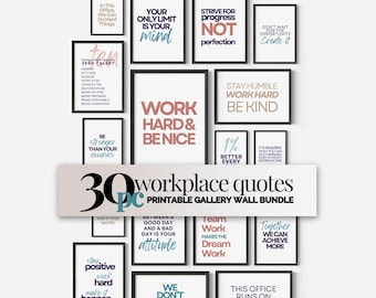 Quadri con citazioni sul lavoro di squadra per l'arredamento dell'ufficio, stampe con citazioni motivazionali per la sala relax, poster con frasi di incoraggiamento per i dipendenti.