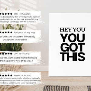 Motivational prints for office