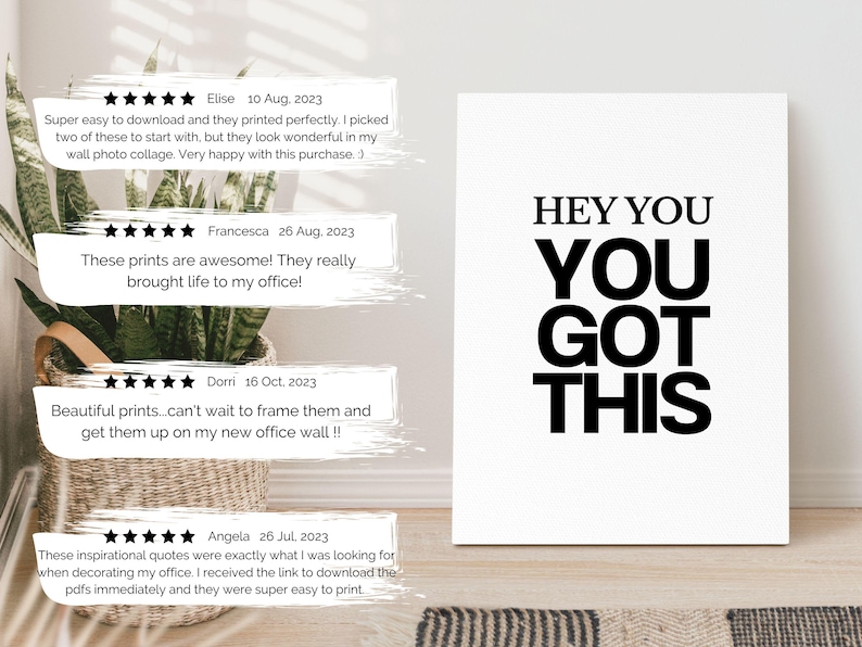 Motivational prints for office